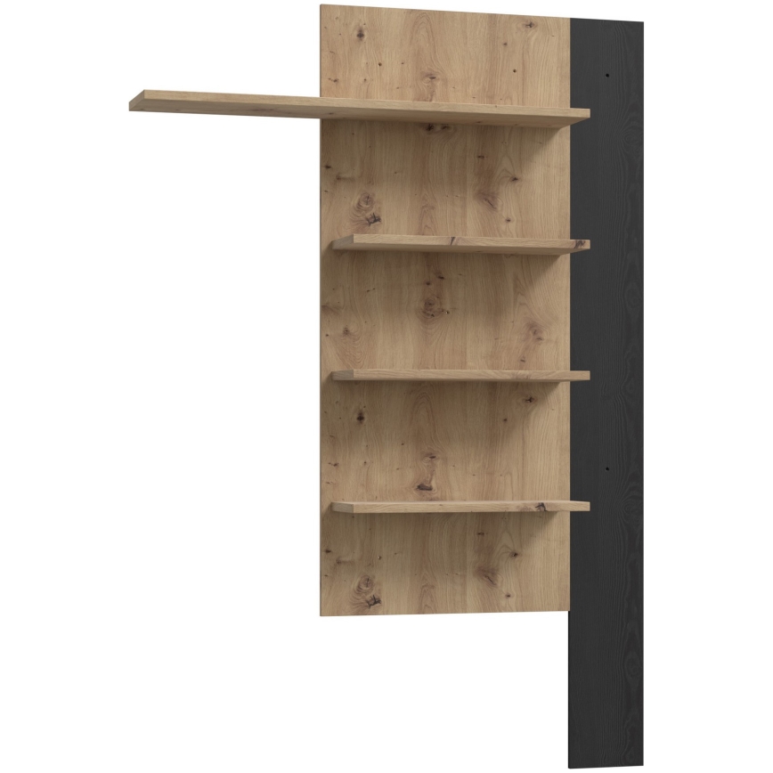 Estante de pared INAR roble/negro