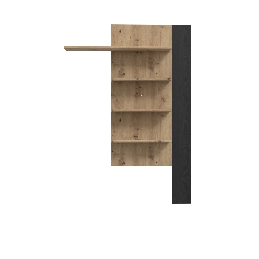 Estante de pared INAR roble/negro