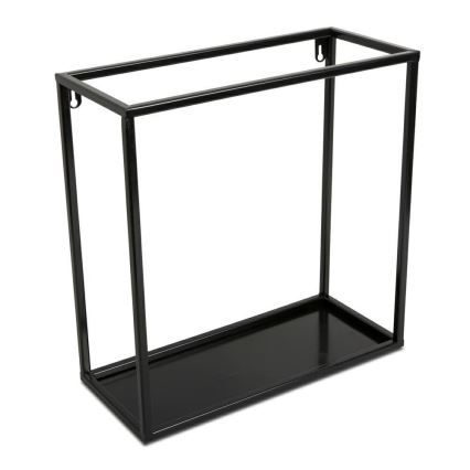 Estante de pared 35x35 cm negra