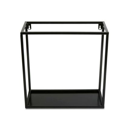 Estante de pared 35x35 cm negra