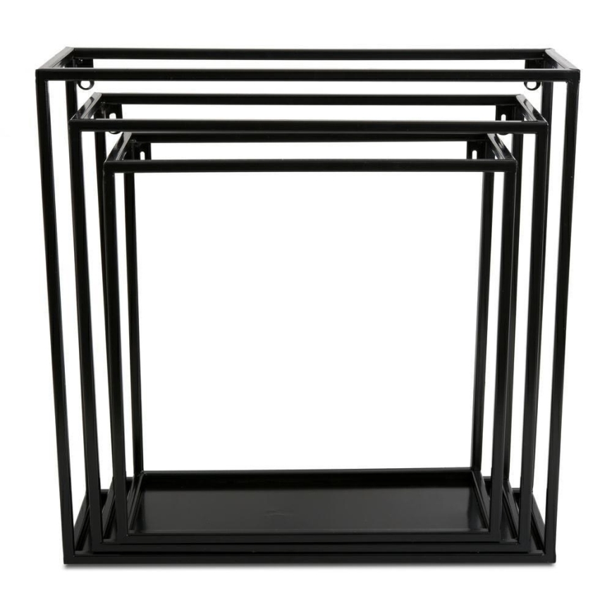 Estante de pared 35x35 cm negra