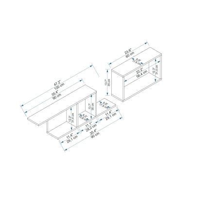 Estante de pared NEWRA 35x150 cm pino atlántico