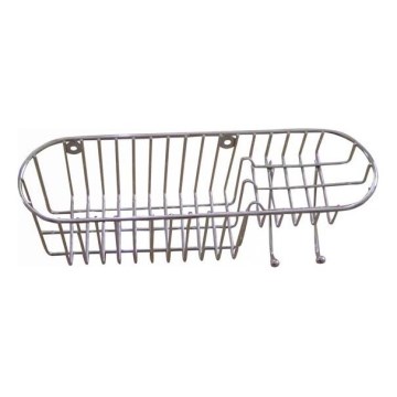 Estante de pared para ducha 11x34,6 cm cromo brillante