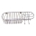 Estante de pared para ducha 11x34,6 cm cromo brillante