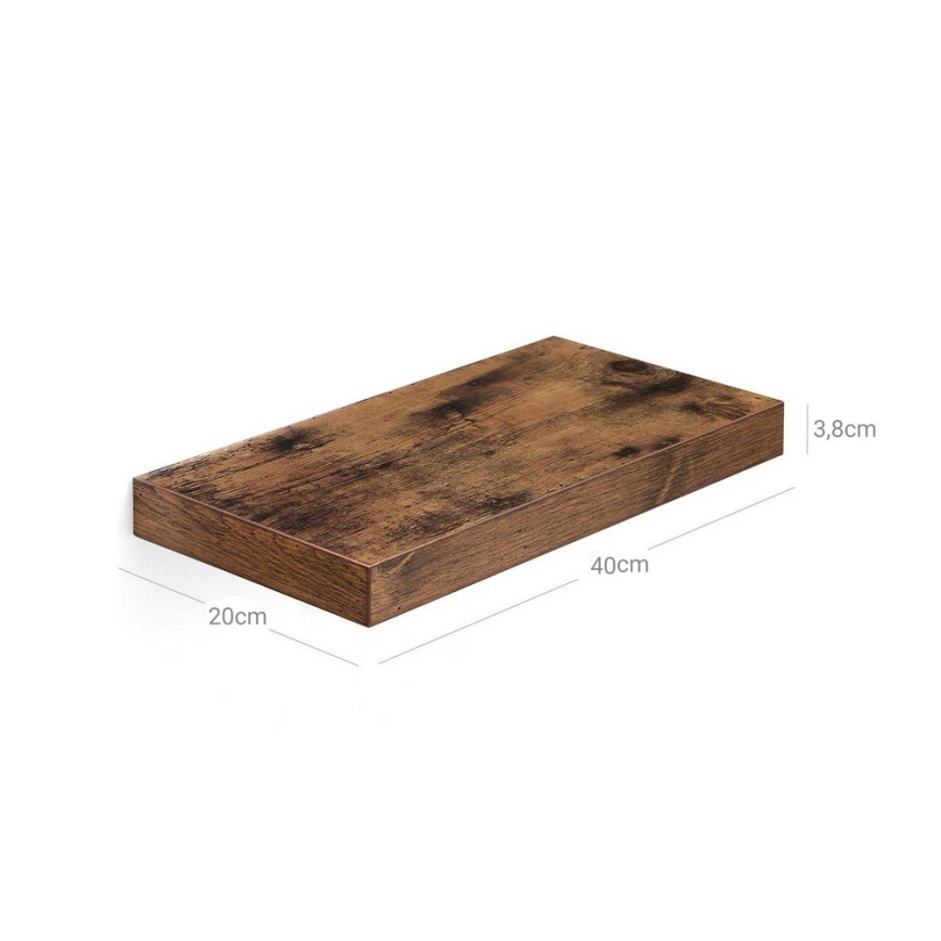 Estante de pared SHELFY marrón