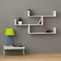 Estante de pared TIBET 66,5x119 cm blanco