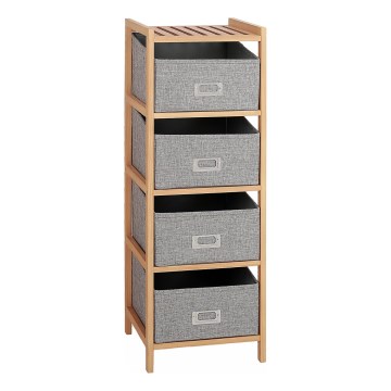 Estantería con cajas REG 83 x 28 cm beige