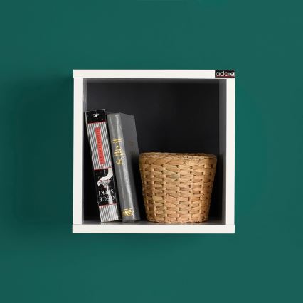 Estantería de pared 33x33 cm blanco