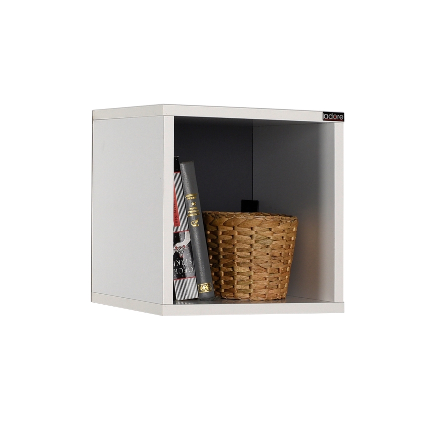 Estantería de pared 33x33 cm blanco