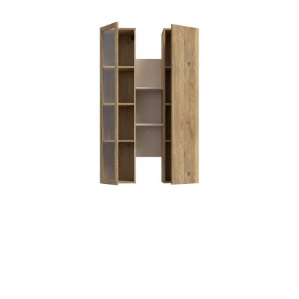 Estantería de pared INAR roble/beige