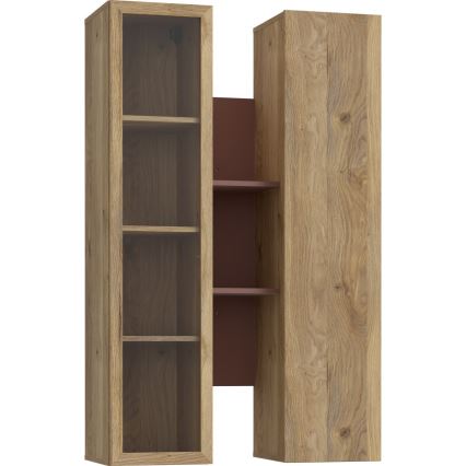 Estantería de pared INAR roble/marrón