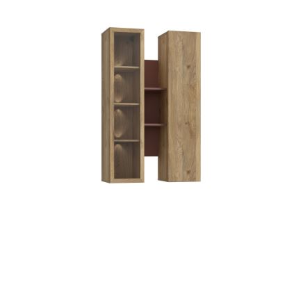 Estantería de pared INAR roble/marrón