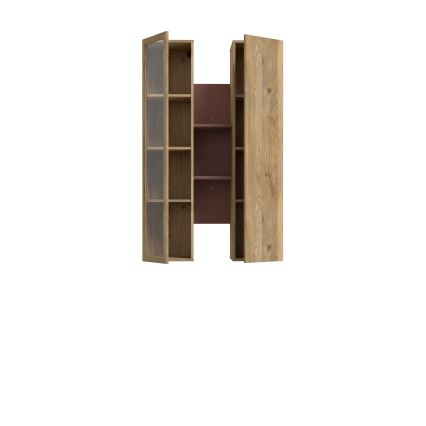Estantería de pared INAR roble/marrón