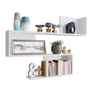 Estantería de pared MANUNIA 80x110 cm blanco