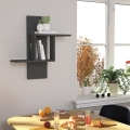 Estantería de pared MILL 70x64 cm antracita