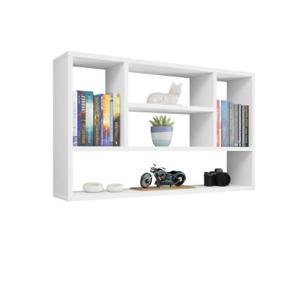 Estantería de pared PAPIKO 100x60x20 cm blanca