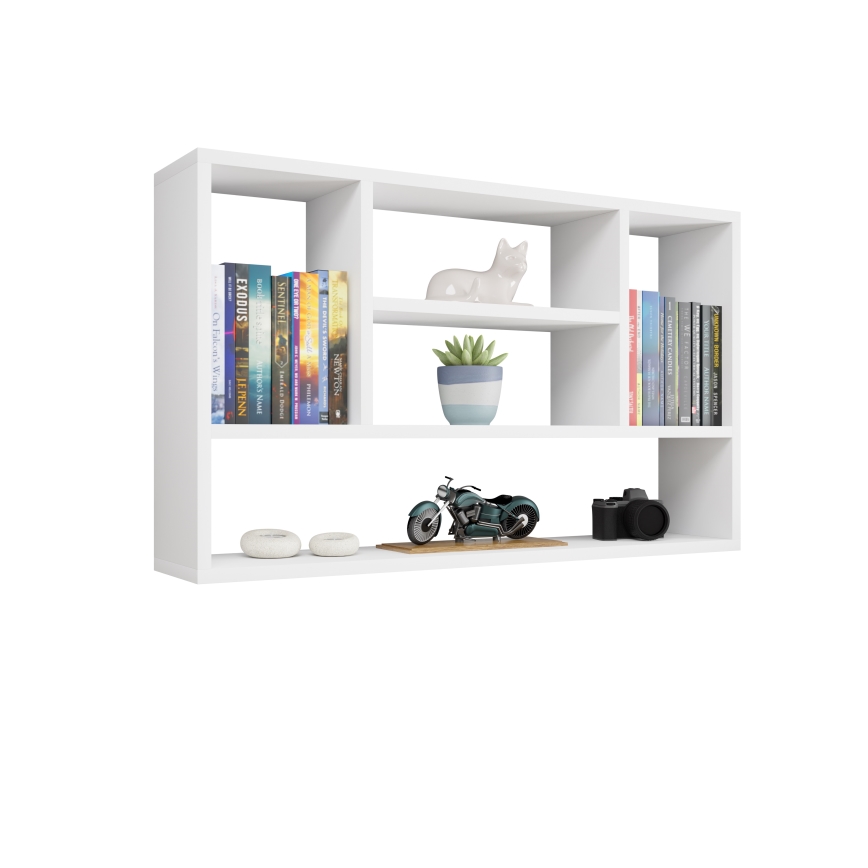 Estantería de pared PAPIKO 100x60x20 cm blanca