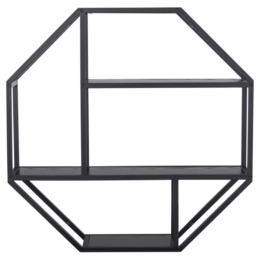 Estantería de pared SARON 77x77 cm negra