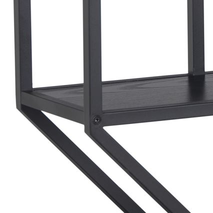 Estantería de pared SARON 77x77 cm negra