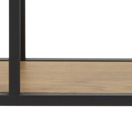 Estantería de pared SARON 77x77 cm roble/negro