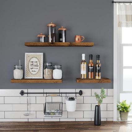 Estantería de pared SHELFY marrón