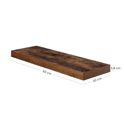 Estantería de pared SHELFY marrón
