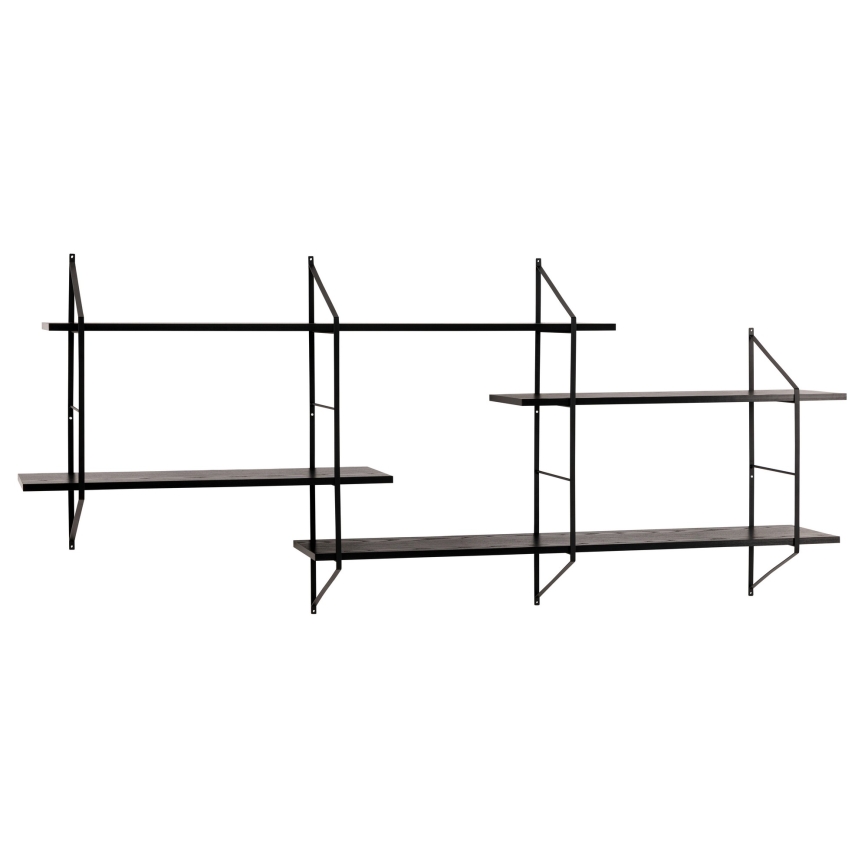 Estantería de pared TOCO 191 x 79 cm negra