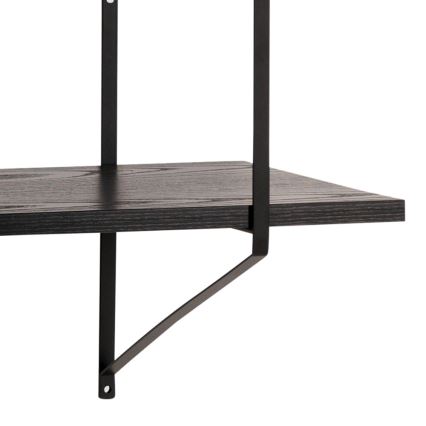 Estantería de pared TOCO 191 x 79 cm negra