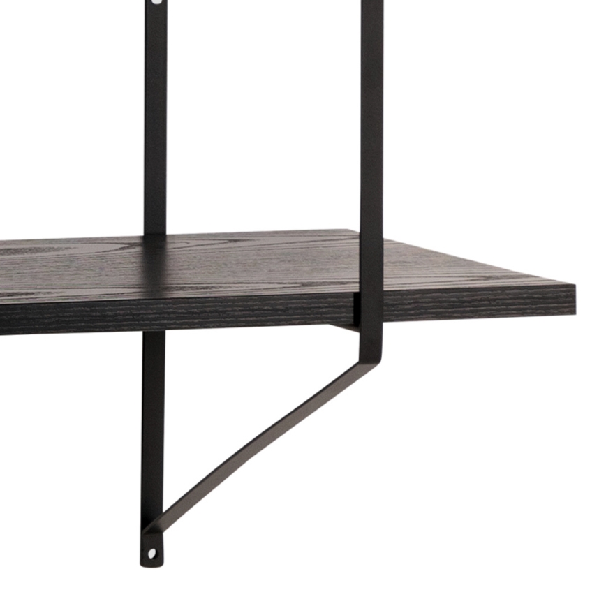 Estantería de pared TOCO 191 x 79 cm negra