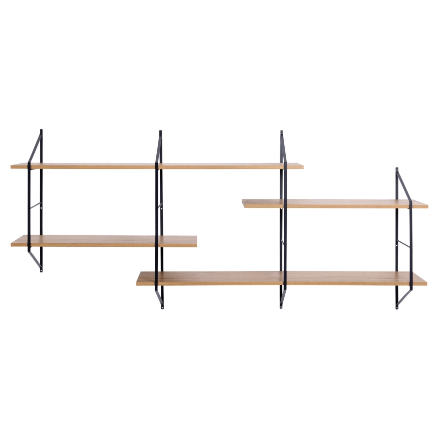 Estantería de pared TOCO 191x79 cm roble
