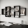 Estantería de pared TRIO 161x65 cm negra