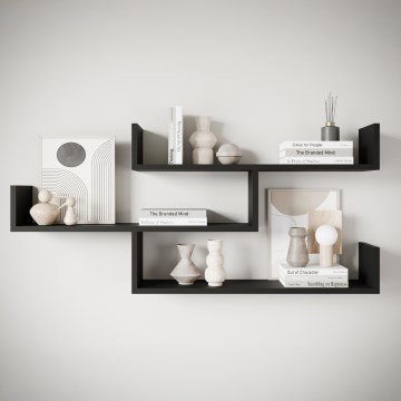 Estantería de pared TRIO 55 x 119 cm, grafito