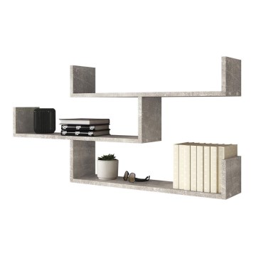 Estantería de pared TRIO 55x119 cm gris