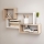 Estantería de pared TRIO 87x54x18 cm roble sonoma/blanco