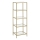 Estantería GLASY 40x125x30 cm dorada