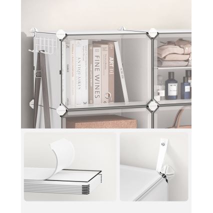 Estantería modular BOXIFY con compartimentos, blanca