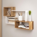 Estantería mural TRIO 87x54x18 cm roble Wotan/blanco