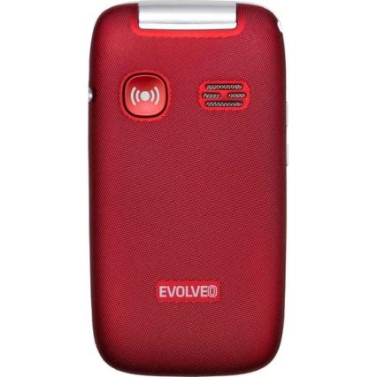 Evolveo - EasyPhone FS teléfono móvil plegable para personas mayores 2.8 rojo