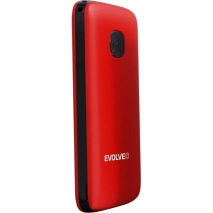 Evolveo - EasyPhone ID teléfono móvil para personas mayores rojo