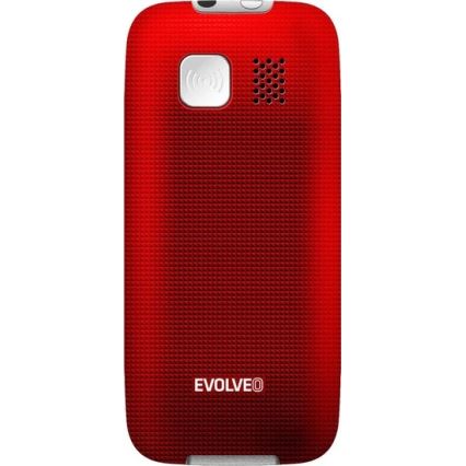 Evolveo - EasyPhone teléfono móvil para personas mayores, rojo