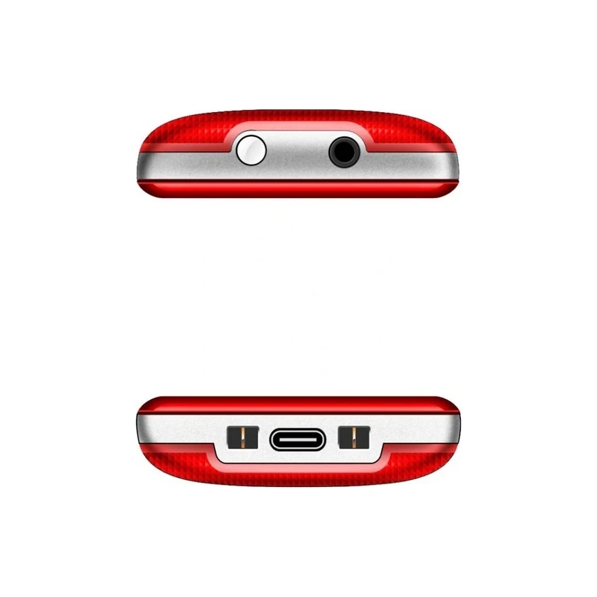 Evolveo - EasyPhone teléfono móvil para personas mayores, rojo