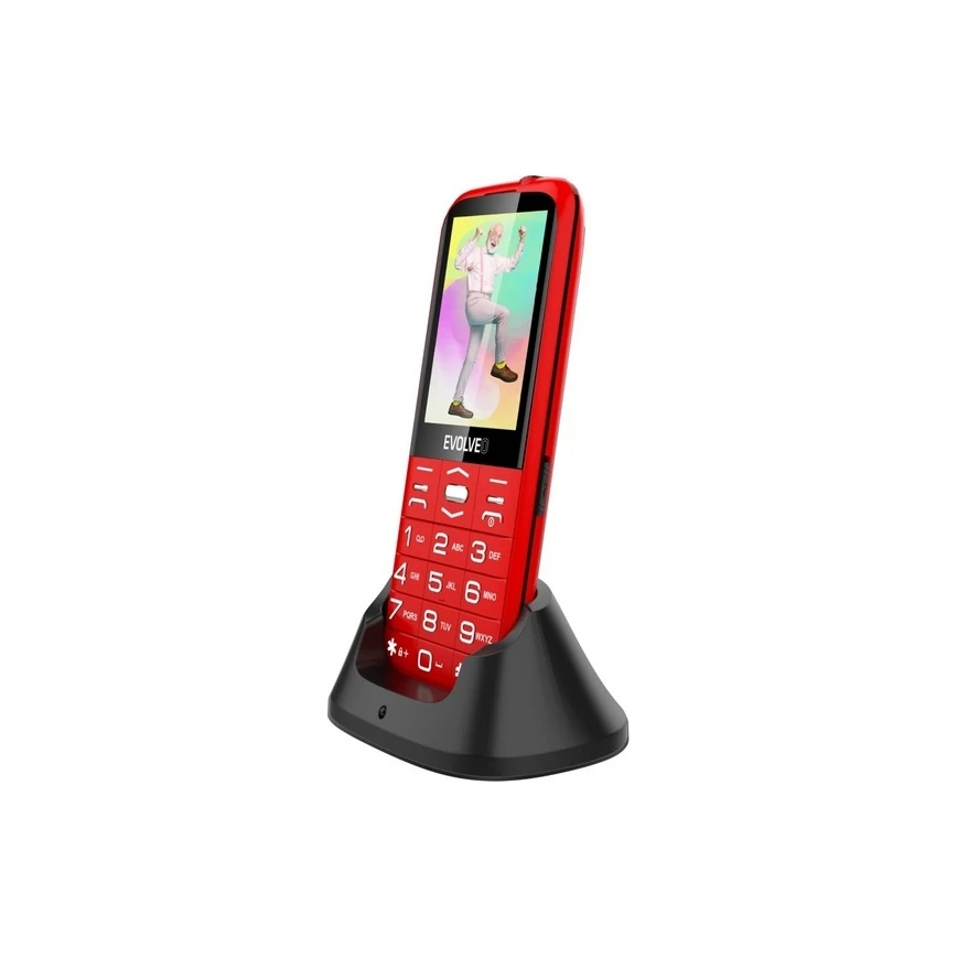 Evolveo - EasyPhone XO teléfono móvil para personas mayores rojo