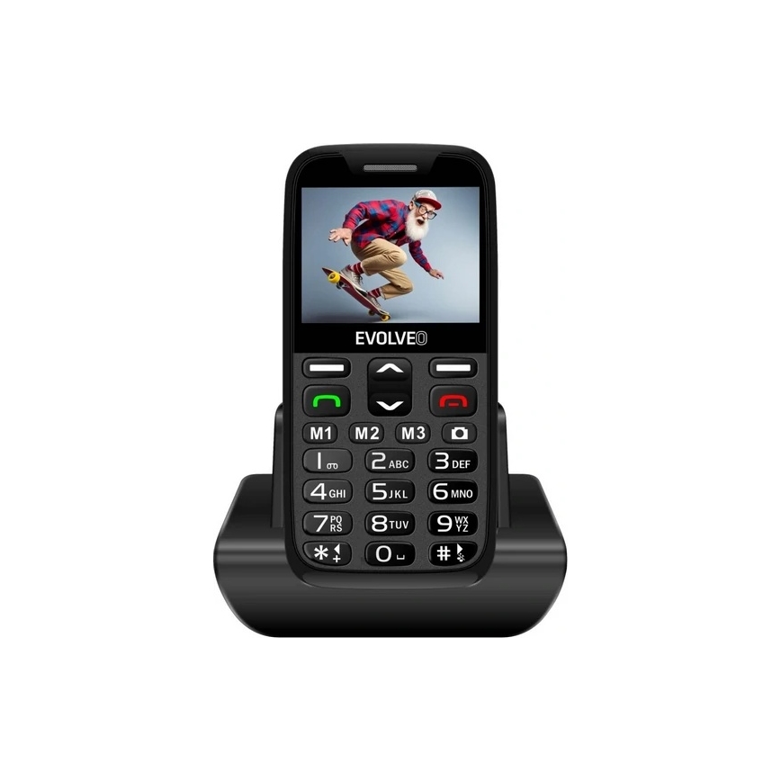 Evolveo - EasyPhone XR 2G: teléfono móvil para personas mayores, color negro