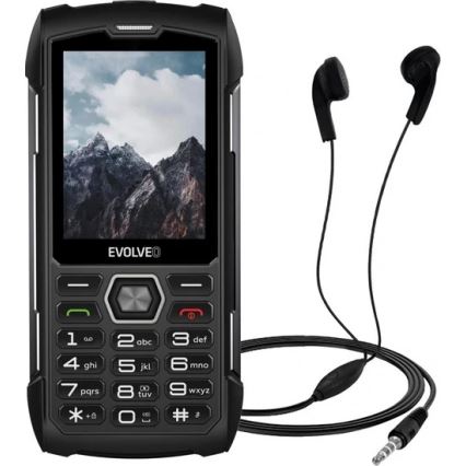 Evolveo - StrongPhone H1, teléfono Dual SIM impermeable, negro/gris