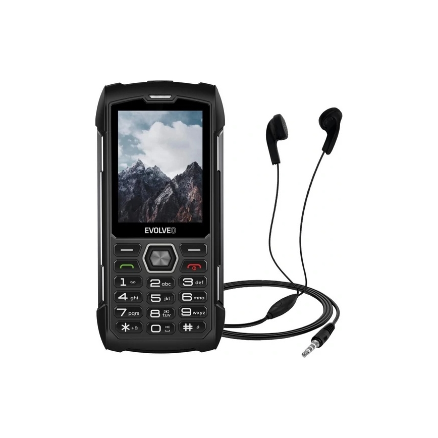 Evolveo - StrongPhone H1, teléfono Dual SIM impermeable, negro/gris