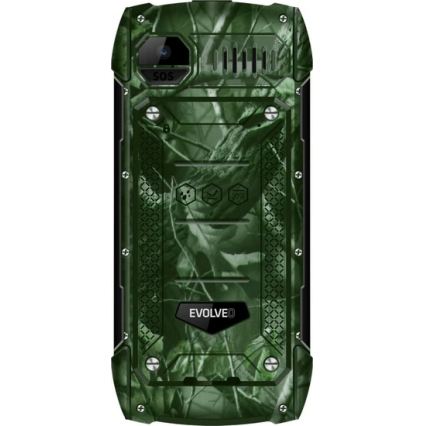 Evolveo - StrongPhone H1 teléfono Dual SIM resistente al agua con camuflaje de caza