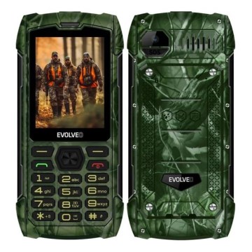 Evolveo - StrongPhone H1, teléfono resistente al agua Dual SIM con camuflaje de caza