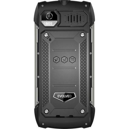 Evolveo - StrongPhone H1 teléfono resistente al agua Dual SIM negro/plata