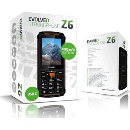 Evolveo - StrongPhone H1 teléfono resistente al agua Dual SIM negro/plata