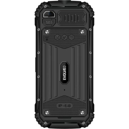 Evolveo - StrongPhone Q1, teléfono Dual SIM impermeable, negro